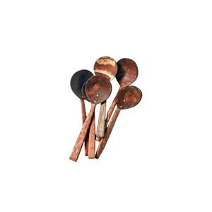 Cuillère en bois de coco écologique légère, très vendue |   Couverts en bois naturels et durables - Product Image 1