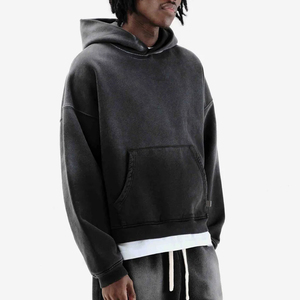 Dernier design, haute qualité, prix attractif, sweat à capuche pour homme effet délavé soleil, logo personnalisé, sweat à capuche tendance effet délavé soleil pour garçons - Product Image 3