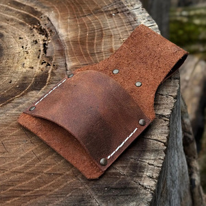 Genuine Leather <b>Hammer</b> Holder Heavy Duty Carpenter Tool Belt Pouch Reinforced <b>Loop</b> Construction Wholesale Supplier Manufacturer - Product Image 5