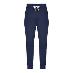 Wholesale Men's Navy Blue High Waist Sweatpants Side Pockets Elastic Waist Casual Joggers Winter Windproof Lightweight Knitted - Product Image 2