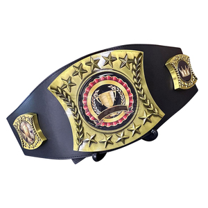 Ceintures de championnat de lutte UFC en cuir imperméable personnalisées, unisexe, très résistantes, à taille haute, épaisseur 2 cm, super qualité, vente chaude - Product Image 3