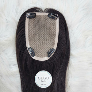ผมต่อ Guguhair แท้ 100% แบบเวอร์จิ้น เวียดนาม ท็อปเปอร์ ฐานไหม ติดคลิป จัดเรียงเกล็ดผม สามารถปรับแต่งสีได้ - Product Image 6