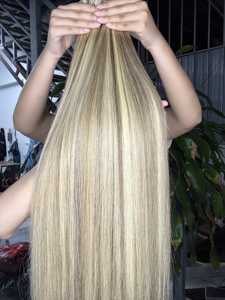 ผมแท้เวียดนาม Platinum 613 แบบตรง  ชนิด Remy  แบบ Double Drawn น้ำหนัก 100 กรัม - Product Image 4