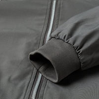 Blouson Bomber Homme Hiver Coupe-Vent Séchage Rapide avec Logo Front Man Sports, Col Montant, Léger, en Toile Fine, Zippé, Vêtement d'Extérieur Décontracté