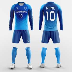 Maillots de football personnalisés avec couleur et numéro d'équipe, vente directe d'usine, uniforme de football 100% polyester avec service OEM - Product Image 2