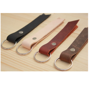 Leather <b>Key</b> Chain Multiple Colors Available New Arrivals <b>Key</b> <b>Ring</b> Leather <b>Key</b> Chain Rectangular Customized Sale - Product Image 1