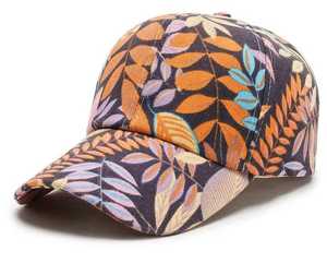 Leaf Pattern <b>Baseball</b> <b>Cap</b> Unisex Casual Hat 100% Cotton Breathable Spring Summer Wear - Product Image 4