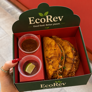 Custom Disposable Biodegradable Eco-Friendly Shawarma Wrap Hummus Snack Chips Sauce Packaging Brunch Fries Grazing Platter Food - Product Image 3