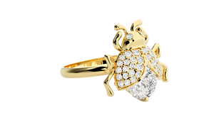 Bague de mariage unique en or 14 carats de qualité supérieure, bijoux fins, bagues élégantes, bague avec diamant de laboratoire de 2 carats, bijoux fins sur mesure - Product Image 1