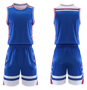 Custom Unisex Adults Basketball Jersey Set Quick-Dry Breathable Training Uniform Sportswear Sublimation Sleeveless <b>Shorts</b> Team - Product Image 5