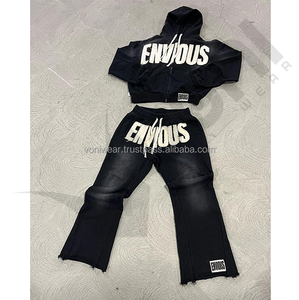 ชุดสเวตเตอร์มีฮู้ดของผู้ชายชุดสเวตเตอร์แนวสตรีทของผู้ชายชุดวอร์มแนวสตรีทสำหรับฤดูหนาวซักได้ตามต้องการ - Product Image 1