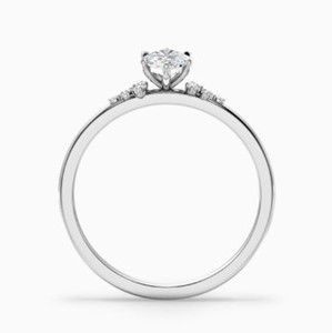 Marquise Cut Moissanite Prong <b>Set</b> <b>Ring</b> 925 <b>Sterling</b> <b>Silver</b> Gold Plated Certified Elegant Luxury Engagement Dainty Wedding Bridal - Product Image 3