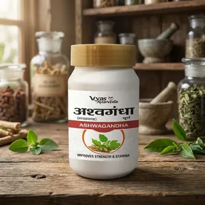 Poudre d'extrait d'ashwagandha Vyas, complément alimentaire pour la santé quotidienne et l'équilibre corporel, en gros. - Product Image 2