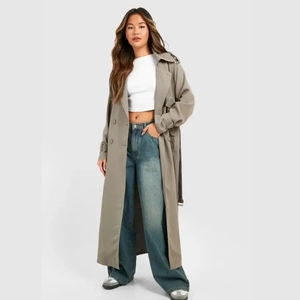 Nouveau Manteau Long d'Hiver Haut de Gamme Style Hepburn Français pour Femme, Idéal pour le Travail et les Occasions Professionnelles - Product Image 1
