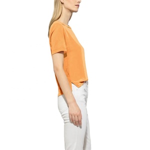 Women's Lightweight Breathable Crew Neck Streetwear Tee Shirts Customized <b>Tops</b> Custom Logo Private Label Available for Summer - Product Image 5