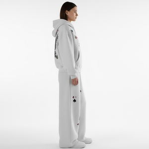 Mens <b>Overall</b> Print Tracksuit Custom Graphic Printed Tracksuit Set Cotton Polyester Streetwear Tracksuit Set - Product Image 4