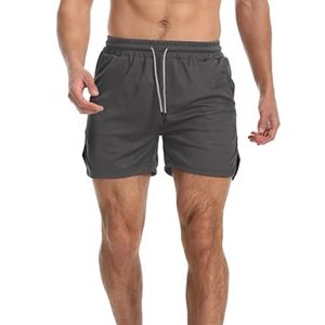 Pantalones Cortos Deportivos Versátiles para Hombre, Ropa Deportiva de Secado Rápido, Tejido de Malla Transpirable para Gimnasio, Entrenamiento y Running - Product Image 1