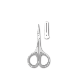 Ciseaux de beauté droits avec poignée grise - Product Image 1