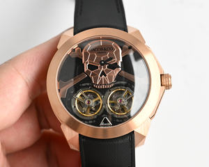 Reloj Automático de Lujo de 46 mm con Diseño de Calavera, Oro Rosa, Tourbillon Volante Triaxial Doble, Día de Muertos, Jacob - Product Image 5