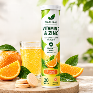 Tabletas Efervescentes de Vitamina C y Zinc OEM/ODM, Tabletas Naturales Disolubles para el Apoyo Diario del Sistema Inmunitario y la Energía - Product Image 1