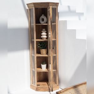 Vitrina de Madera Vandana Vesta Arion, Mueble de Almacenamiento Moderno de Madera Maciza Minimalista - Product Image 3