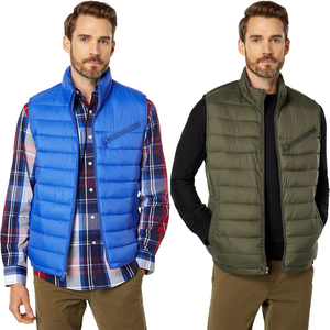 Gilets matelassés personnalisés avec logo, vestes d'équitation rembourrées, vêtements d'hiver décontractés pour l'extérieur, gilets matelassés pour hommes. - Product Image 1
