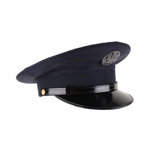 Gorra de Visera Azul Grisácea de Alta Calidad para Piloto Capitán AF con Insignia, Gorra de Visera Hecha a Mano al por Mayor - Product Image 1