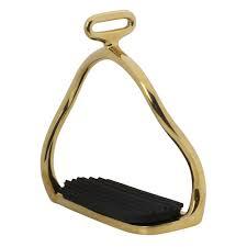 Icelandic Horse Safety Stirrups Brass Anti-Slip Wide Foot Bed Equestrian Riding Stirrup Heavy Duty <b>Secure</b> Tack <b>Equipment</b> - Product Image 2