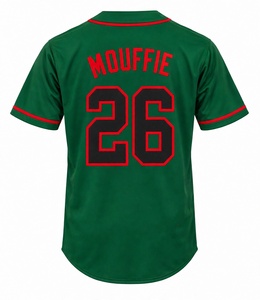 Maillot de baseball personnalisé sublimé bleu sarcelle foncé pour homme, uniforme à manches courtes boutonnées, vêtement de sport d'équipe, chemise athlétique douce et respirante - Product Image 3