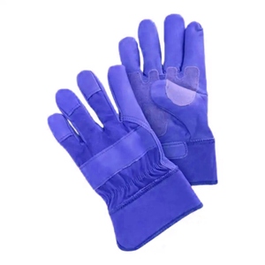 Gants de sécurité en cuir pleine fleur robustes pour les travaux lourds, protection des mains pour les ouvriers du bâtiment canadien - Product Image 6