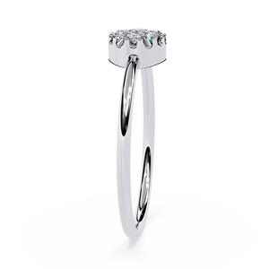 Anillo de Compromiso de Oro Sólido Chapado en Oro con Diamante de Corte Brillante Redondo Cultivado en Laboratorio con Certificación IGI CVD VVS de Loista Jewels para Mujer - Product Image 3