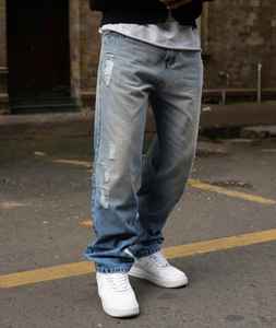 กางเกงยีนส์เดนิมสีน้ำเงินทรงตรงสำหรับผู้ชาย กางเกงยีนส์เดนิมสีฟ้าอ่อนสำหรับผู้ชาย ผู้ผลิตกางเกงยีนส์เดนิมขายส่ง กางเกงยีนส์เดนิมขาดสำหรับผู้ชาย - Product Image 3