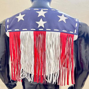 <b>Mens</b> <b>Suede</b> Fringe Vest Cowboy Western Sleeveless Leather <b>Jacket</b> Tassel Biker Rodeo Festival Supplier Premium OEM Apparel - Product Image 1