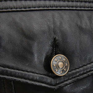 Chaqueta de Cuero para Hombre, Estilo Urbano, Corte Ajustado, Cuello Camisero, Corta, Cálida para Invierno, Precio al por Mayor - Product Image 5