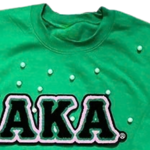 Multicolor Letter <b>Sweatshirt</b> with Pearls Green <b>Women</b> Crewneck Pullover Embellished Graphic <b>Long</b> Sleeve Casual Fashion Street - Product Image 6