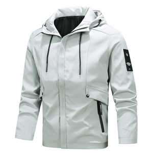 Chaqueta Deportiva Ligera para Hombre, Cortavientos, Abrigo para Actividades al Aire Libre, Chaqueta con Cremallera Completa y Capucha, Haus Industries - Product Image 4