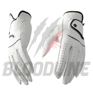 Guantes de motocicleta de cuero Bloodline, guantes deportivos negros para ciclismo, guantes de cuero sin forro hasta la muñeca - Product Image 1