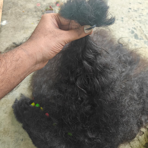 Cheveux humains indiens 100% naturels en vrac, cuticules alignées, sans nœuds, qualité premium, double trame, noir naturel, marque Perm SV3 - Product Image 4
