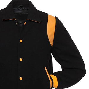 Latest Winter Styles Solid Color <b>Men</b> Varsity <b>Jacket</b> for Youth Top Seller Soft Casual Wear Plain Blank <b>Men</b> Baseball <b>Jackets</b> - Product Image 6