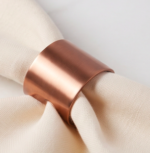 Juego de Anillos para Servilletas Semicirculares de Metal Moderno, 4 Colores, Acabado Mate, Decoración de Mesa para Bodas y Cenas - Product Image 4