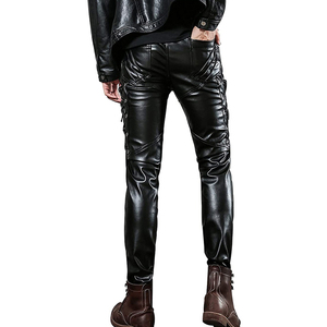 Pantalon cargo en cuir sur mesure de haute qualité pour hommes, séchage rapide, poches fonctionnelles, style jogger, vêtements pour hommes, pantalon cargo en cuir - Product Image 2