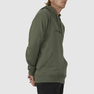 Sudadera con Capucha Premium para Hombre, 100% Algodón, Felpa, Verde Oliva 2026, Gráfico en el Pecho, Logotipo Personalizado, Estilo Táctico Urbano - Product Image 4