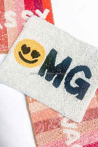 Mini <b>Coin</b> Pouch American USA Flag Peace Sign Beaded <b>Coin</b> Pouch <b>Purses</b> Small Ivory Stars Small - Product Image 2