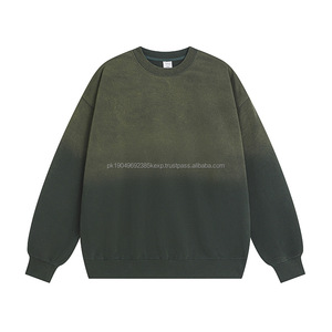 สเวตเตอร์เทอร์370gsm 2025สเวตเตอร์ผ้าฝ้ายหนาแบบวินเทจโอเวอร์ไซส์สำหรับผู้ชาย - Product Image 6