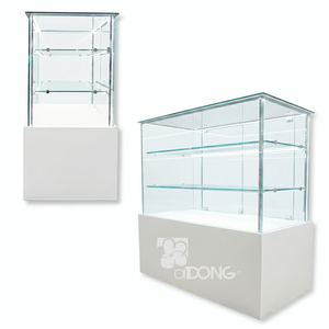 Vitrina Rectangular de Vidrio ADONG con Retroiluminación LED y Estantes Escalonados Reciclables para Tiendas Minoristas - Product Image 1
