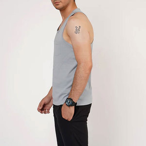 Débardeur de sport pour homme, col rond, respirant, tricoté, décontracté, 100% coton, léger, durable, de haute qualité - Product Image 3