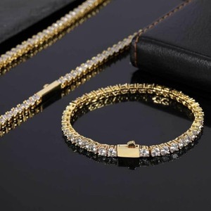 Pulsera de Diamantes Moissanite Más Vendida para Mujer, Joyería de Moda para Bodas, Fiestas y Aniversarios, Disponible a Precio de Fábrica - Product Image 3