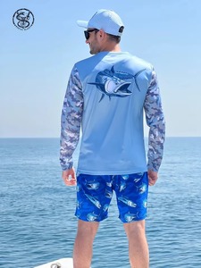 Chemise de pêche personnalisée pour l'extérieur, légère, respirante, à séchage rapide, avec impression par sublimation couleur intégrale - Product Image 3