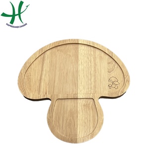 Meilleure vente de plateau de service en bois écologique de forme ovale avec base en caoutchouc plat de cuisine du Vietnam (TH 3102B) - Product Image 5
