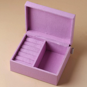 Small <b>Blue</b> square Magnetic Flip Embroidered Flower Watch Jewelry Travel Packaging <b>Box</b> Customized Fabric Jewelry <b>Storage</b> <b>Box</b> - Product Image 4